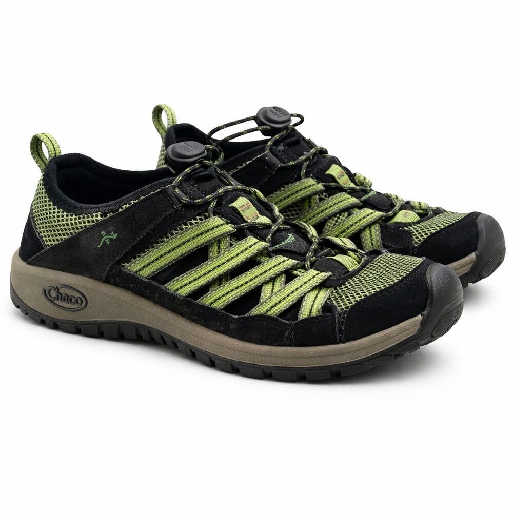 Kids Chaco Outcross Water Shoes Size 3 Junior Green Black Comfort Hike
